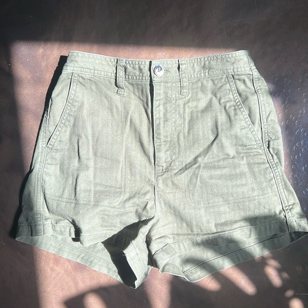 Madewell Army Green Shorts